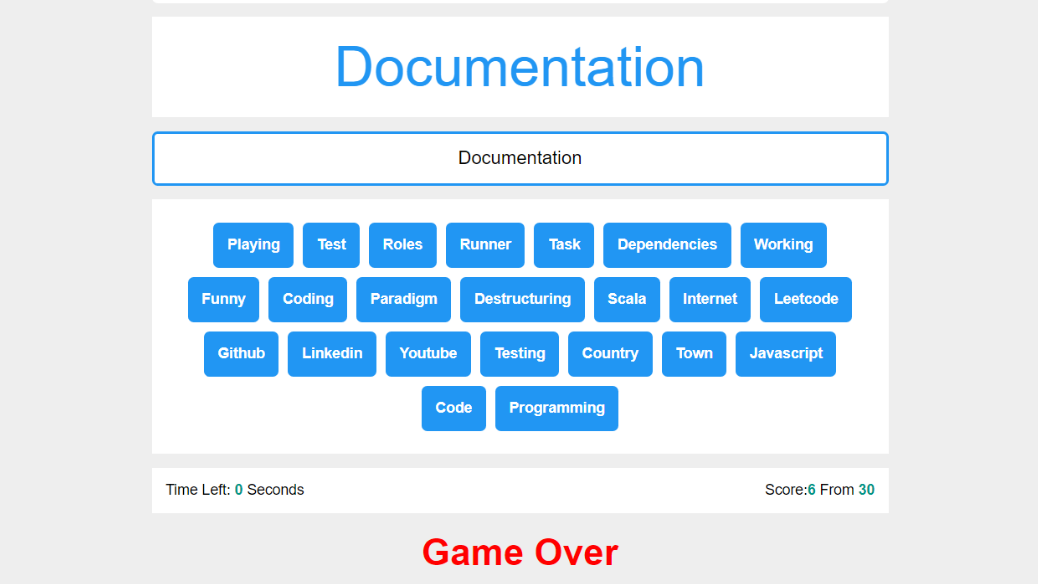 Typing Speed Test Game